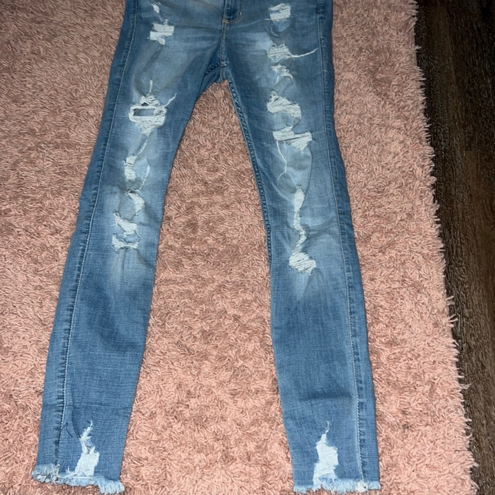 High rise super skinny jeans